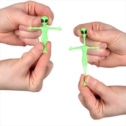 TR86399 Glow In Dark Stretchy Alien 2 1/4